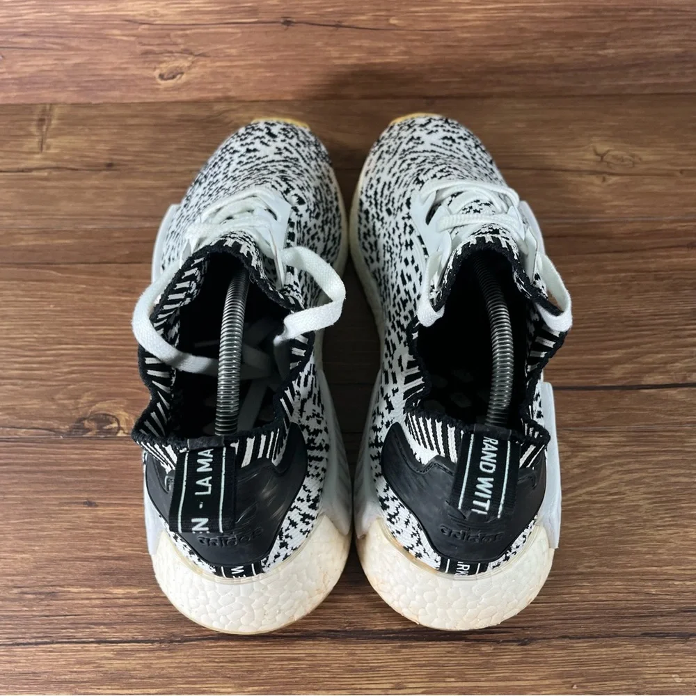 Adidas NMD R1 Primeknit‎ Athletic Sneakers Men’s Size 12 ‘Zebra Print’ Shoes
